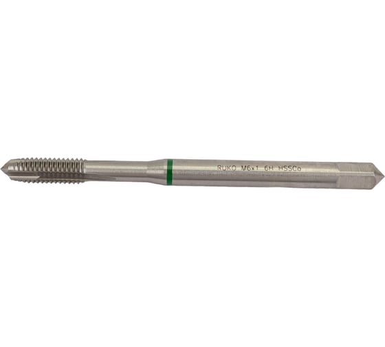 Машинный метчик Ruko М 6 Шаг 1.0 мм HSSE-Co5 232060E