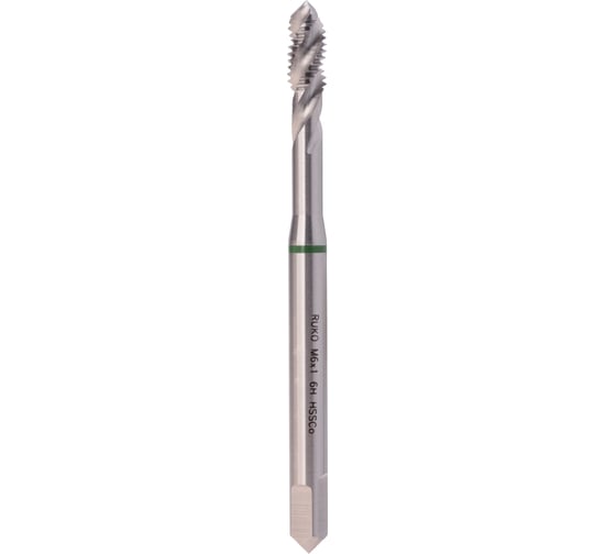Машинный метчик Ruko М 6 Шаг 1.0 мм HSSE-Co5 234060E