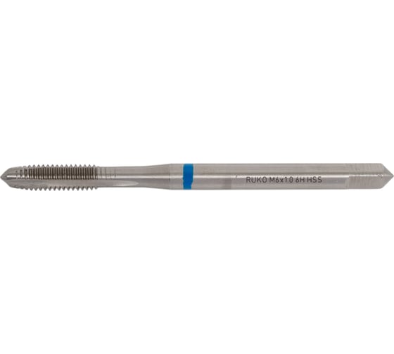 Машинный метчик Ruko М 6 Шаг 1.0 мм HSS-G 232060