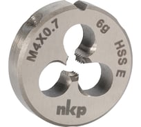 Плашка NKP М4 шаг 0.7мм DINEN22568 HSSE 6g 20х5мм 188001-N2-0040
