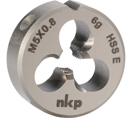 Плашка NKP М5 шаг 0.8мм DINEN22568 HSSE 6g 20х7мм 188001-N2-0050