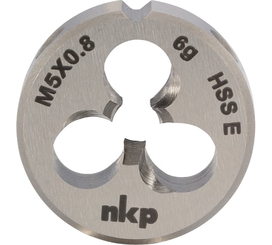 Плашка NKP М5 шаг 0.8мм DINEN22568 HSSE 6g 20х7мм 188001-N2-0050