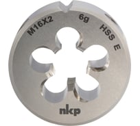 Плашка NKP М16 ш 2.0мм DINEN22568 HSSE 6g 45х18мм 188001-N2-0160
