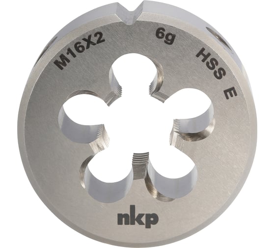 Плашка NKP М16 ш 2.0мм DINEN22568 HSSE 6g 45х18мм 188001-N2-0160