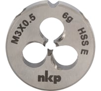 Плашка NKP М3 шаг 0.5мм DINEN22568 HSSE 6g 20х5мм 188001-N2-0030