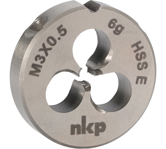 Плашка NKP М3 шаг 0.5мм DINEN22568 HSSE 6g 20х5мм 188001-N2-0030