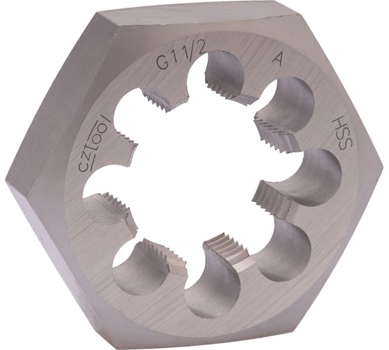 Трубная плашка Bucovice Tools 6-гранная G 1.1/2" -11 HSS 85x22мм 222112 1