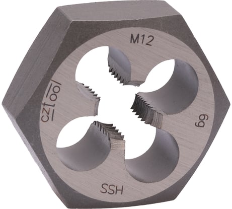 Плашка Bucovice Tools 6-гранная M12 Шаг 1.75 HSS 36x14мм 220120