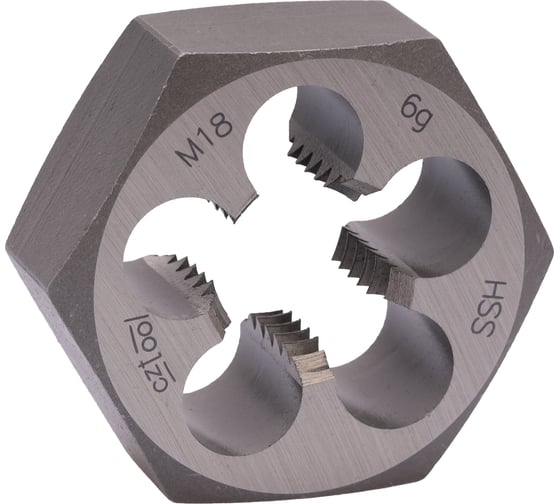 Плашка Bucovice Tools 6-гранная M18 Шаг 2.5 HSS 41x18мм 220180 1
