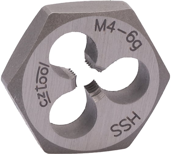 Плашка Bucovice Tools 6-гранная M4 Шаг 0.7 HSS 18x5мм 220040 1