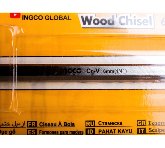 Стамеска INGCO 6мм INDUSTRIAL HWC0806
