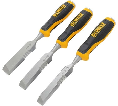 Набор стамесок DEWALT 3 шт, лезвие с дополнительной режущей кромкой 18, 2 DWHT0-16148
