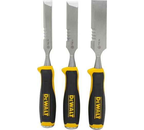 Набор стамесок DEWALT 3 шт, лезвие с дополнительной режущей кромкой 18, 2 DWHT0-16148