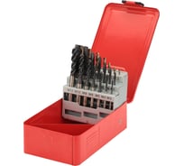 Набор машинных метчиков H-Tools M3-M12 HSSE-TiALN DIN371/376 + сверла 21пр 245054FHT