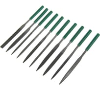 Набор надфилей TUNDRA 80 х 180 х 5 мм, обрезиненные рукоятки, 10 шт. 2292070