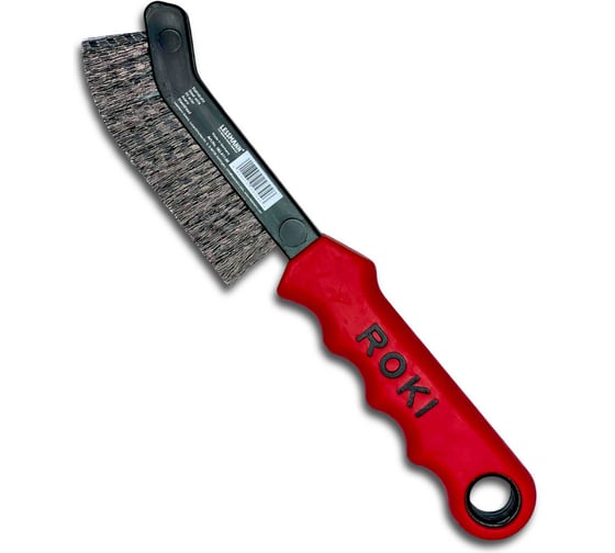 Щетка для чистки суппортов Lessmann ROKI стальная гофрированная проволока 0,30 мм 182411 1