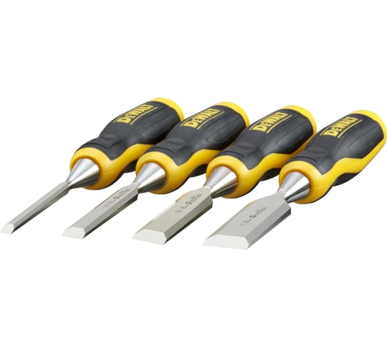 Набор стамесок DEWALT 4 шт, 6, 12, 18, 25 мм DWHT0-16063