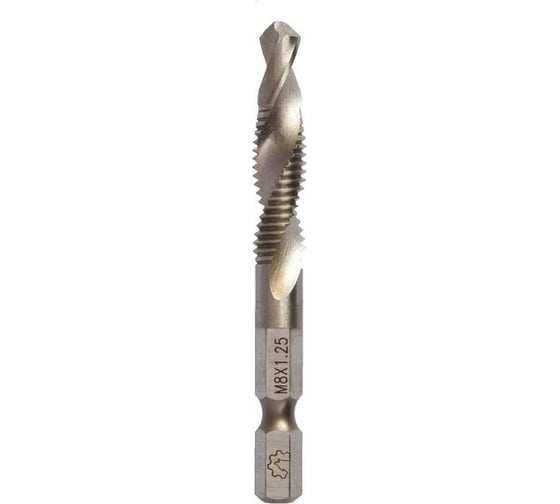 Метчик WOLFSTAR м/р М8,0х1,25 P6M5/М2 комбинированный ta00276