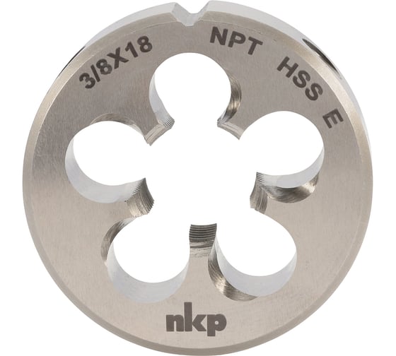 Коническая плашка NKP NPT 3/8-18 DINEN24230 HSSE 60 45x14мм 121001-N1-4629