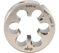 Коническая плашка NKP NPT 3/4-14 DINEN24230 HSSE 60 55x22мм 121001-N1-4635