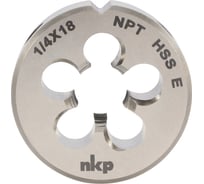 Коническая плашка NKP NPT 1/4-18 DINEN24230 HSSE 60 38x14мм 121001-N1-4627