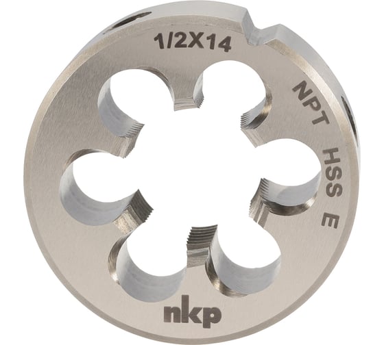 Коническая плашка NKP NPT 1/2-14 DINEN24230 HSSE 60 45x18мм 121001-N1-4631