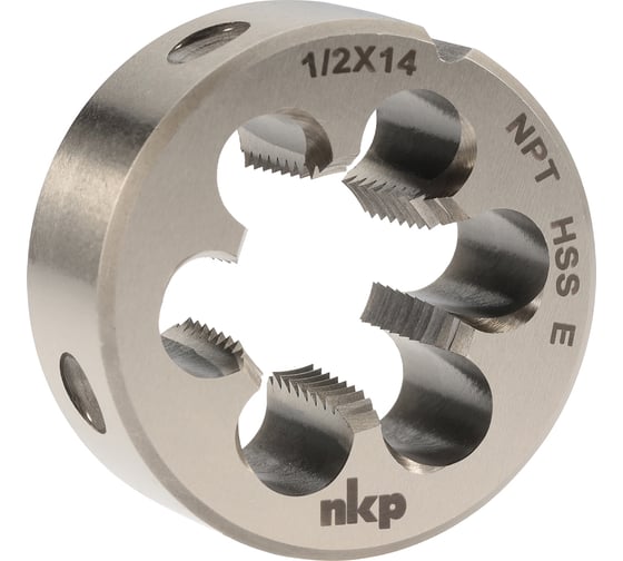 Коническая плашка NKP NPT 1/2-14 DINEN24230 HSSE 60 45x18мм 121001-N1-4631