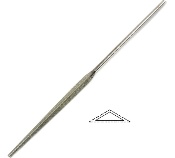 Надфиль WOLFSTAR трехгранный 140х3мм №0 У12 fn00010