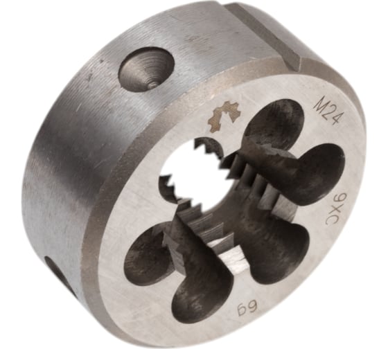 Плашка WOLFSTAR метрическая М24х3,0 9ХС Гост 9740 dr24300