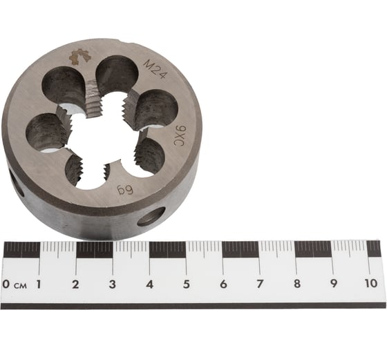 Плашка WOLFSTAR метрическая М24х3,0 9ХС Гост 9740 dr24300