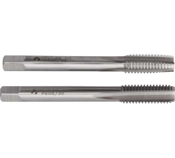 Метчик м/р WOLFSTAR М8,0х1,25 Р6М5K5 компл. 2шт. ГОСТ 3266-81 tm50812 1