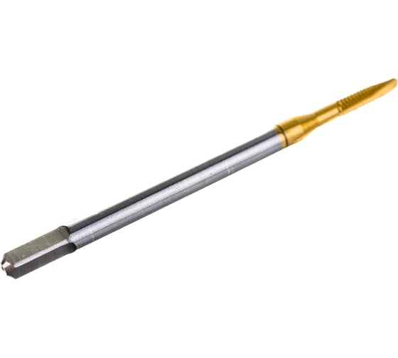 Метчик м/р WOLFSTAR M2,0х0,4 Р6М5/М2 DIN371 TiN, со спирал.подточкой, tn50204