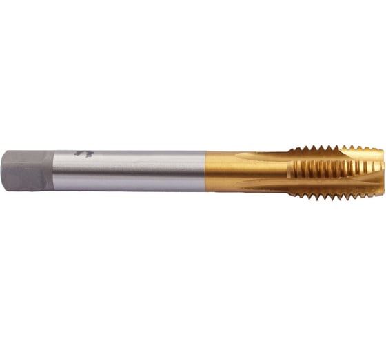 Метчик м/р WOLFSTAR M6,0х1,0 Р6М5/М2 DIN371 TiN, со спирал.подточкой, tn50610 1