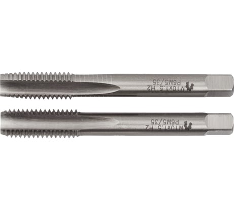 Метчик м/р WOLFSTAR М10х1,5 Р6М5K5 компл. 2шт. ГОСТ 3266-81 tm51015