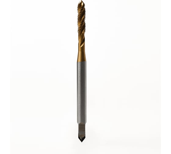 Метчик м/р Advancetool М6x1,00 спиральный DIN 371 HSS6542 (Р6М5) c TiN покрытием 6h ГОСТ 24705-81 ADT-М0610CDТ
