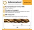 Метчик м/р Advancetool М6x1,00 спиральный DIN 371 HSS6542 (Р6М5) c TiN покрытием 6h ГОСТ 24705-81 ADT-М0610CDТ 9