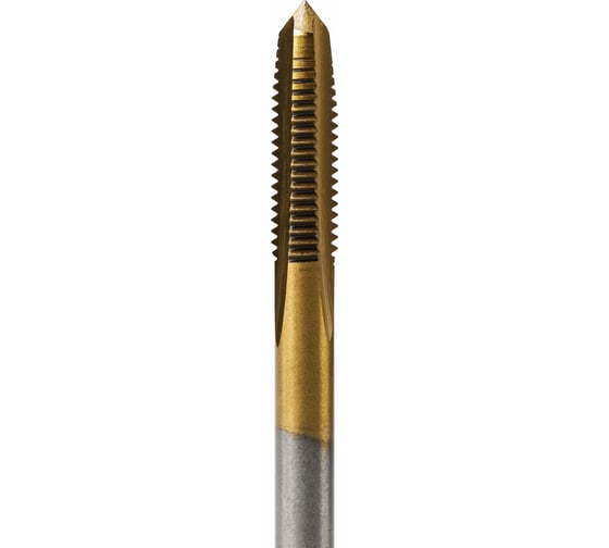 Метчик м/р Advancetool М4x0,50 HSS6542 (Р6М5) c TiN покрытием 6h ГОСТ 3266-81 ADT-М0405ГТ