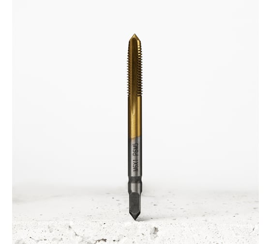 Метчик м/р Advancetool М2.5x0,45 HSS6542 (Р6М5) c TiN покрытием 6h ГОСТ 3266-81 ADT-М025045ГТ