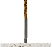 Метчик м/р Advancetool М16x2,00 спиральный DIN 376 HSS6542 (Р6М5) c TiN покрытием 6h ГОСТ 24705-81 ADT-М1620CDТ
