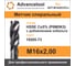 Метчик м/р Advancetool М16x2,00 спиральный DIN 376 HSSE Co5 (Р6М5K5) 6h ГОСТ 24705-81 ADT-М1620CDCo 8