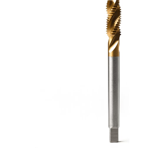 Метчик м/р Advancetool М12x1,75 спиральный DIN 376 HSS6542 (Р6М5) c TiN покрытием 6h ГОСТ 24705-81 ADT-М12175CDТ