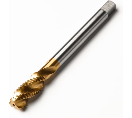 Метчик м/р Advancetool М12x1,75 спиральный DIN 376 HSS6542 (Р6М5) c TiN покрытием 6h ГОСТ 24705-81 ADT-М12175CDТ 1