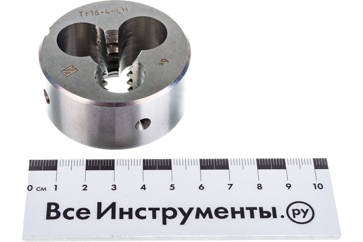 Плашка Русский Инструмент Tr16х4 левая D-55 круглая для нарезания .