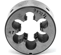 Плашка Tr36х6 левая D-75 круглая для нарезания трапецеидальной резьбы Русский Инструмент ri.292.19