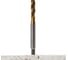 Метчик Advancetool м/р М8x1,25 спиральный DIN 371 HSS6542 (Р6М5) c TiN покрытием 6h ГОСТ 24705-81 ADT-М08125CDТ 2