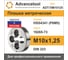 Плашка Advancetool М10х1,25 HSS4341 (Р6М5) 6g DIN223 ADT-ПМ10125 8