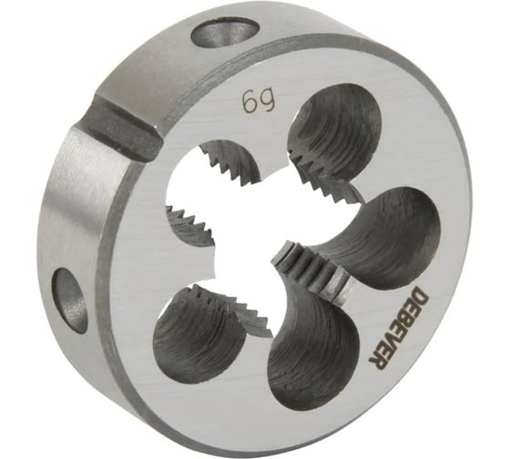 Плашка круглая Debever Machining Solutions LH, М10x1,25, 9ХС, DIN 223, 6g DB-4110125L 1