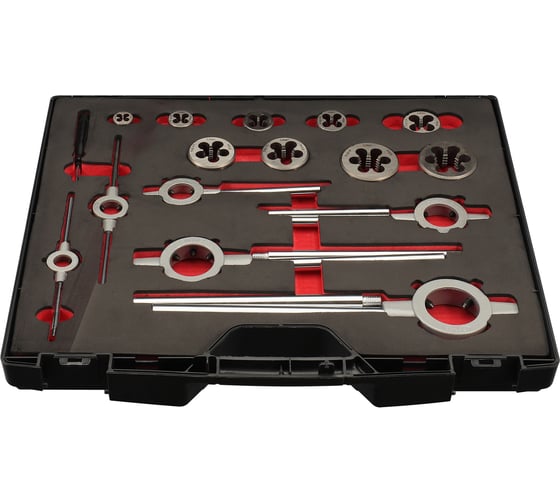 Набор метчиков и плашек H-Tools UNC 1/4 - 1,0 HSS-G 46пр 245072HT