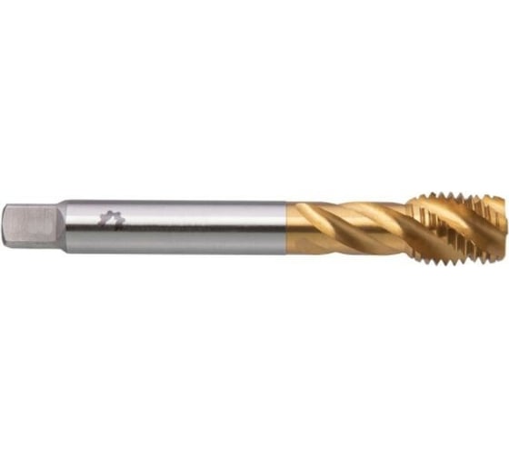 Метчик WOLFSTAR м/р M18х2,5 Р6М5/М2 DIN376 TiN, с винтовой канавкой,  tn31825