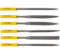 Набор разнопрофильных надфилей MEGATOOLS 180мм, 6 предметов MT-6162(60876)